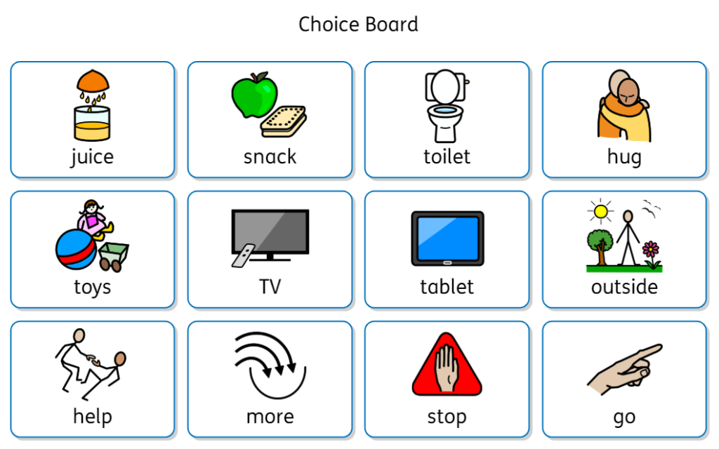 12 option choice board