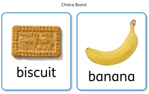 2 option snack choice board