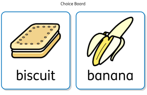2 option choice board